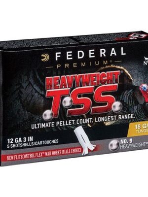 FEDERAL HEAVYWEIGHT TSS, 12GA ,3″, 1 3/4OZ, #9 ,TURKEY LOAD