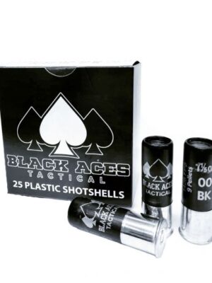 BLACK ACES TACTICAL BULK 12 GAUGE AMMO 2.75″ 00 BUCKSHOT , 250RDS