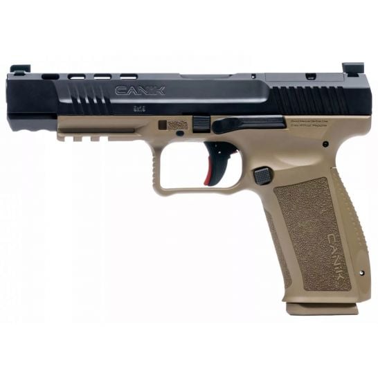CANIK TP9 METE SFX OPTICS READY 9MM PISTOL, FDE/BLACK