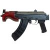 Century Arms Micro Draco 6.25" 7.62X39 30rd Pistol, Black with Russian Red Furniture with Rail - HG2797PR-N