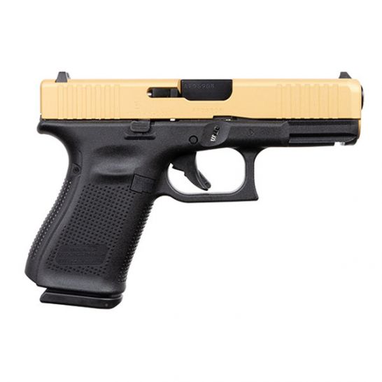 GLOCK 19 GEN 5 FS 9MM PISTOL, GOLD SLIDE – ACG-57031