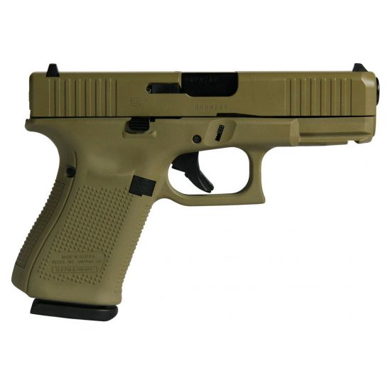 GLOCK 19 GEN 5 FS US 9MM PISTOL, FLAT DARK EARTH – UA195S203FDE