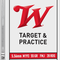 Winchester Usa Rifle Ammo 5.56mm Full Metal Jacket 55 Grain 20 Rounds