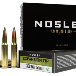 Nosler Expansion Tip Rifle Ammunition 308 Win. 150 gr. ET SP 20 rd.