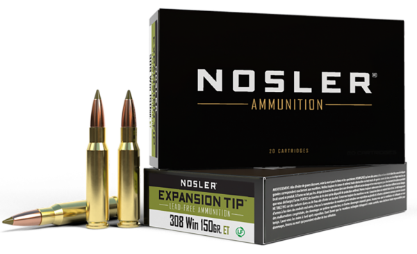 Nosler Expansion Tip Rifle Ammunition 308 Win. 150 gr. ET SP 20 rd.