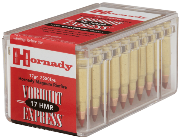 Hornady Varmint Express Rimfire Ammo 17 HMR 17 gr. V-Max 50 rd.