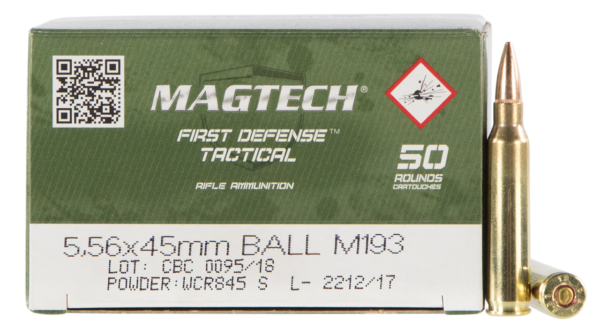 Magtech 556a Tactical/training 5.56x45mmnato 55gr Full Metal Jacket 50 Rounds