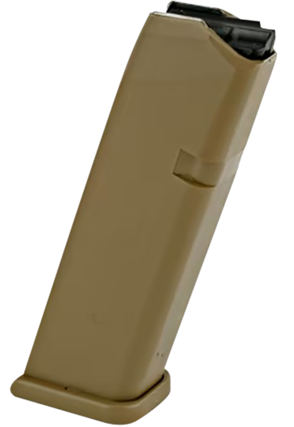 Glock 10rd 9mm Luger Magazine Coyote Tan Polymer for G17 G19X