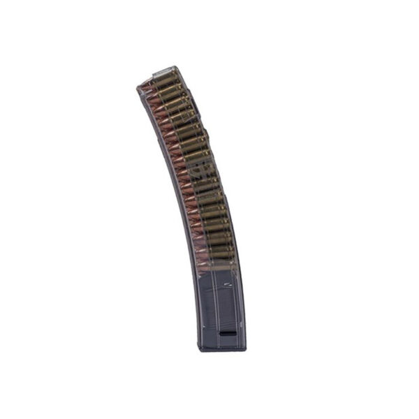 177752917__02515.jpg ETS Group SMKHKMP530 Pistol Mags 30rd Standard 9mm Luger Compatible w/ HK MP5/MP5K/94/SP89/SP5K Smoke Polymer